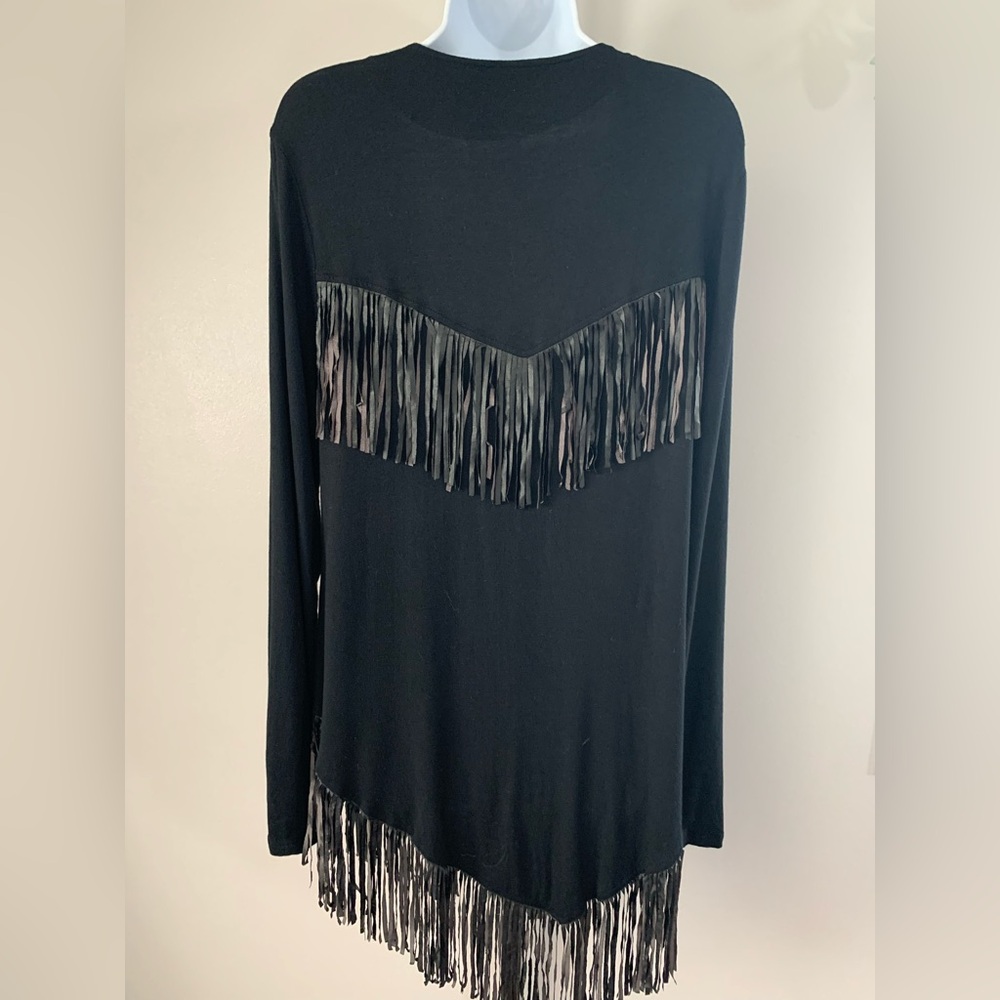 Black Fringe Women’s Cardigan